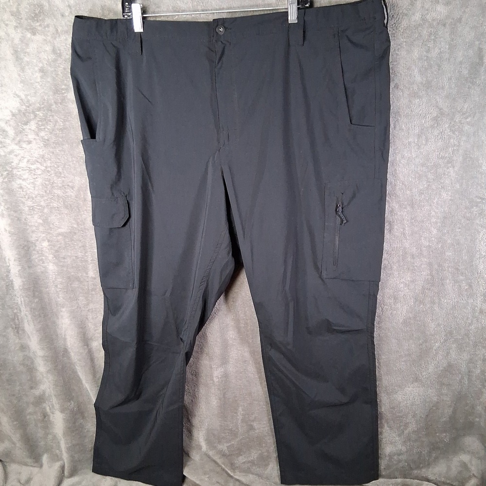 Columbia Silver Ridge Utility Cargo Pants Men Size 48x30 Black Omni-Shade